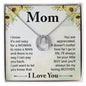 Mom Contemporary Silver Necklace-It's not easy - Custom Heart Design