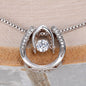 Mom Contemporary Silver Necklace-It's not easy - Custom Heart Design
