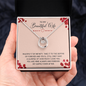 Lucky in Love Necklace for Wife | Custom Heart Necklace