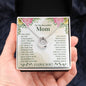 Mom Contemporary Silver Necklace-You gave me confidence | Custom Heart Design