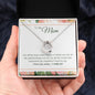 Mom Contemporary Silver Necklace-I really do love you! - Custom Heart Design