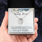 Bonus Mom Silver Necklace-Loving me as your own - Custom Heart Design