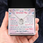 Mom Contemporary Silver Necklace-You gave me confidence | Custom Heart Design