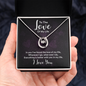 Lucky In Love Necklace for Wife, Girlfriend | Custom Heart Design