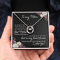 Mom Contemporary Silver Necklace-So much of me - Custom Heart Design