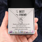 Best Friend Contemporary Silver Necklace-You make me laugh - Custom Heart Design