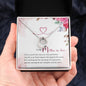 Mother in Law Silver Necklace-Your kind support - Custom Heart Design