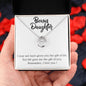 Daughter Pendant, Good luck Necklace | Custom Heart Design