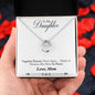 Daughter Pendant, Good luck Necklace | Custom Heart Design