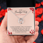 Lucky in Love Necklace for Wife | Custom Heart Necklace
