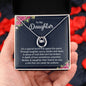Daughter Pendant, Good luck Necklace | Custom Heart Design