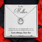 Mom Silver Necklace, From Son-Sweetest gift from God - Custom Heart Design