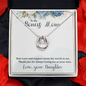 Sentimental Horseshoe Necklace for Bonus Mom | Custom Heart Design