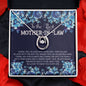 Mother in law Silver Necklace-Open arms & warm heart - Custom Heart Design