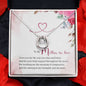 Mother in Law Silver Necklace-Your kind support - Custom Heart Design