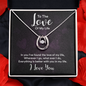 Lucky In Love Necklace for Wife, Girlfriend | Custom Heart Design