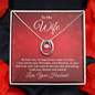 Lucky In Love Necklace for Wife | Custom Heart Design