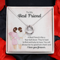 Lucky In Love Necklace for Best Friend | Custom Heart Necklace