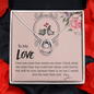 Lucky In Love Necklace to Wife, Girlfriend | Custom Heart Design