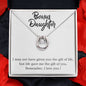 Daughter Pendant, Good luck Necklace | Custom Heart Design