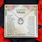Mom Contemporary Silver Necklace-You gave me confidence | Custom Heart Design