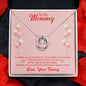 Mom to be Contemporary Silver Necklace-I can hear you - Custom Heart Design