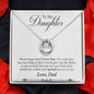 Daughter Pendant, Good luck Necklace | Custom Heart Design