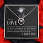 Lucky In Love Necklace for Wife, Girlfriend | Custom Heart Design