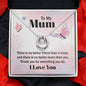 Mum Contemporary Silver Necklace-No better friend - Custom Heart Design