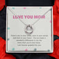 Mom Contemporary Silver Necklace-Joy in your smile - Custom Heart Design