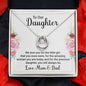Daughter Pendant, Good luck Necklace | Custom Heart Design