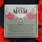 Bonus Mom Contemporary Silver Necklace-Best Mom Ever - Custom Heart Design