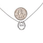 Mom Contemporary Silver Necklace-It's not easy - Custom Heart Design