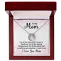 Mom Silver Necklace-Words that go unspoken - Custom Heart Design