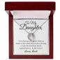 Daughter Pendant, Good luck Necklace from Dad-Blessed & grateful - Custom Heart Design