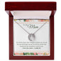 Mom Contemporary Silver Necklace-I really do love you! - Custom Heart Design