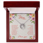 Mom Contemporary Silver Necklace-You gave me confidence - Custom Heart Design