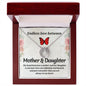Mom & Daughter Contemporary Silver Necklace-Endless love - Custom Heart Design