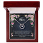 Mom Contemporary Silver Necklace-I am forever grateful - Custom Heart Design