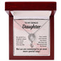Daughter Pendant, Good luck Necklace | Custom Heart Design