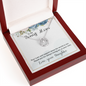 Sentimental Horseshoe Necklace for Bonus Mom | Custom Heart Design