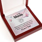 Mum Contemporary Silver Necklace-No better friend - Custom Heart Design