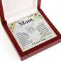 Mom Contemporary Silver Necklace-It's not easy - Custom Heart Design