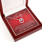 Lucky In Love Necklace for Wife | Custom Heart Design