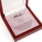 Mom Contemporary Silver Necklace-The greatest Mom - Custom Heart Design