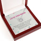 Mom Contemporary Silver Necklace-Joy in your smile - Custom Heart Design