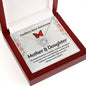 Mom & Daughter Contemporary Silver Necklace-Endless love - Custom Heart Design