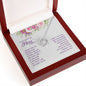 Mom Contemporary Silver Necklace-You're like no other - Custom Heart Design