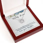 Bonus Mom Silver Necklace-Loving me as your own - Custom Heart Design
