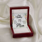 Mom Birthday Necklace - Custom Heart Design